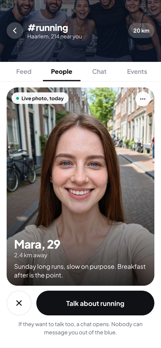 Say hi when it’s mutual